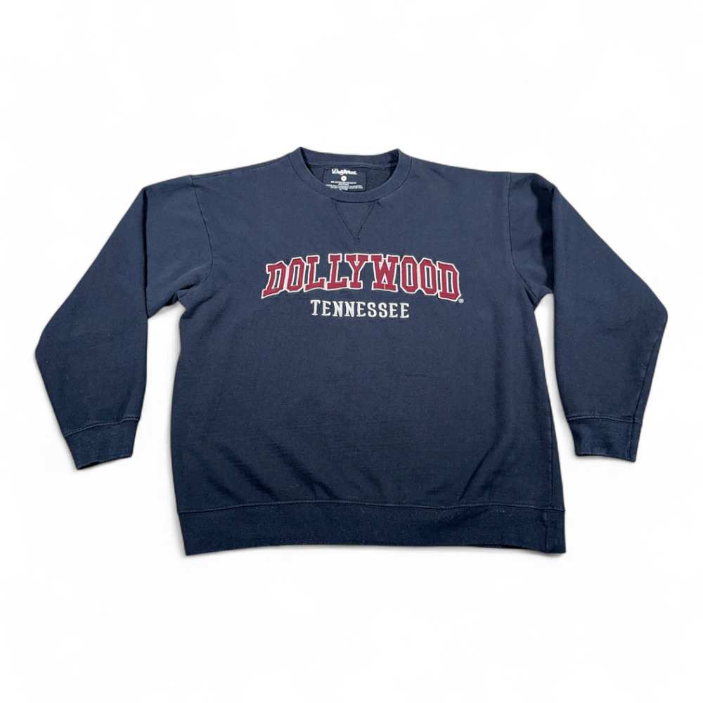 Dollywood Sweater Adult MEDIUM Blue Sweatshirt Tennessee Park Country Music